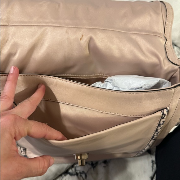 COACH light pink and snakeskin shoulder bag - Picture 10 of 12